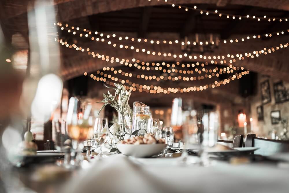 Wedding Table With Fooda